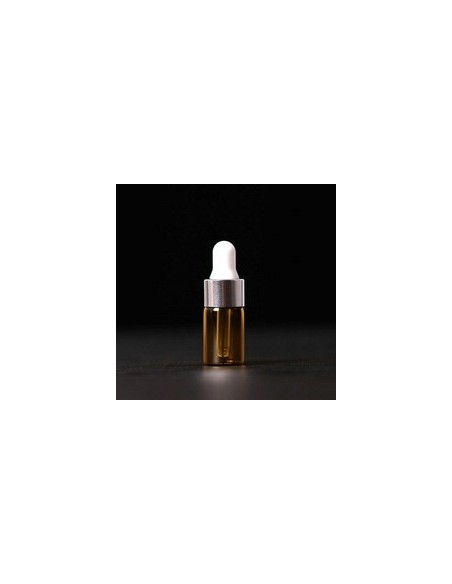 Miniflacone contagocce 3 ml tappo argento