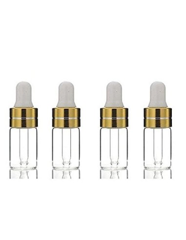 Minibotella gotero 3 ml dorado