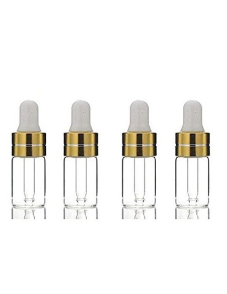 Minibotella gotero 3 ml dorado