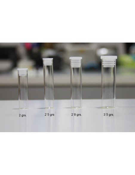 Tube en verre transparent solides 3,5g