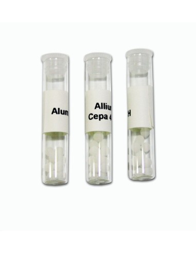 Ampollas con gránulos homeopáticos