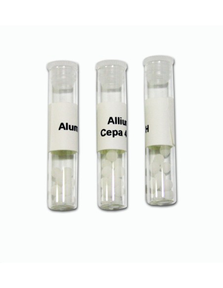 Ampollas con gránulos homeopáticos