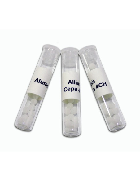 Ampollas con gránulos homeopáticos