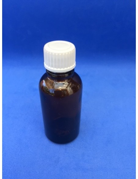 Flacone in vetro ambrato con tappo a vite da 50 ml