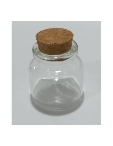 Petits flacons en verre avec bouchons en liège