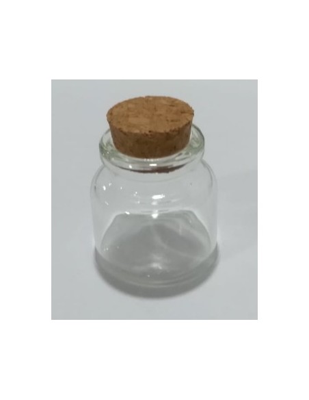 Pequeños frascos Cristal con tapones de corcho