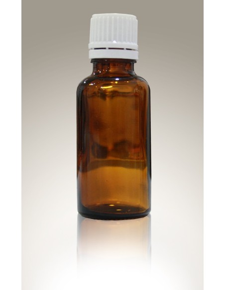 Bouteille flacon ambré 50ml avec bouchon à vis