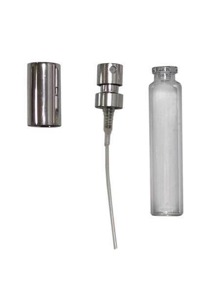 Tubito cristal 10ml cuello engarzado