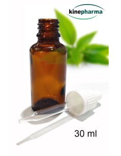 Bouteille flacon ambré 30ml avec pipette compte gouttes