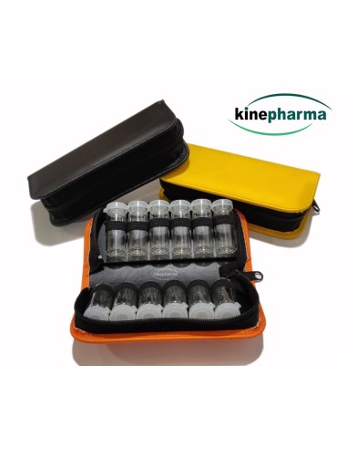 Astuccio pelle 12 tubi 20mm