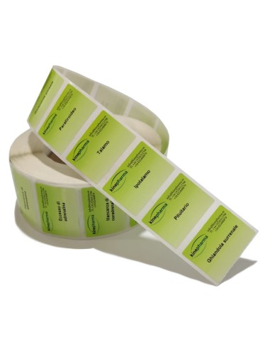 Etiquettes pour les tubes en verre avec impression