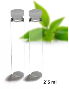 Tube en verre transparent solides 2,5g 2