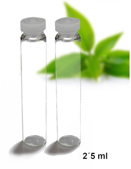 Tube en verre transparent solides 2,5g