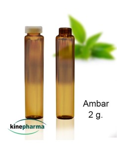 Tubito de cristal marrón de 2g