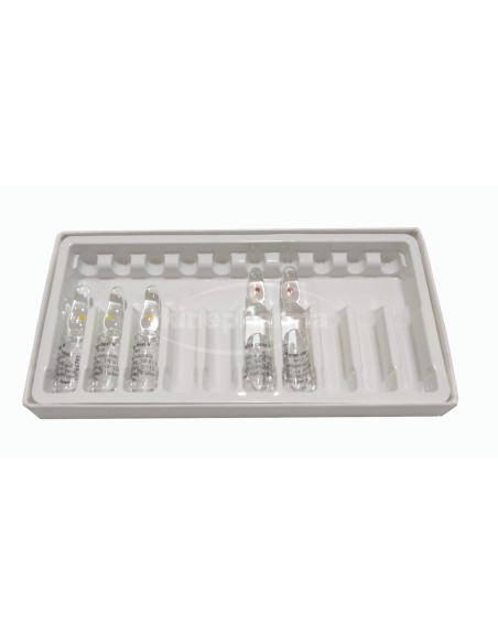 boîte en carton 10 avec moule en plastique