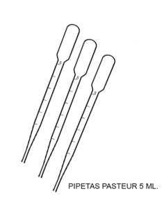 Pipetas Pasteur desechables 5ml 2