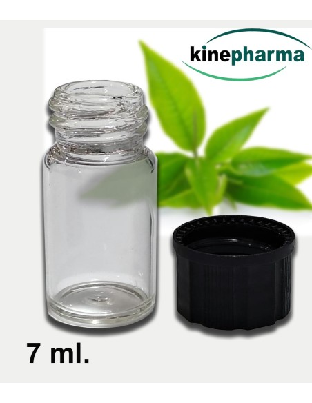 Mini bouteille en verre avec capuchon à vis