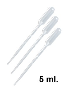 Pipetas Pasteur, 5 ml descartáveis