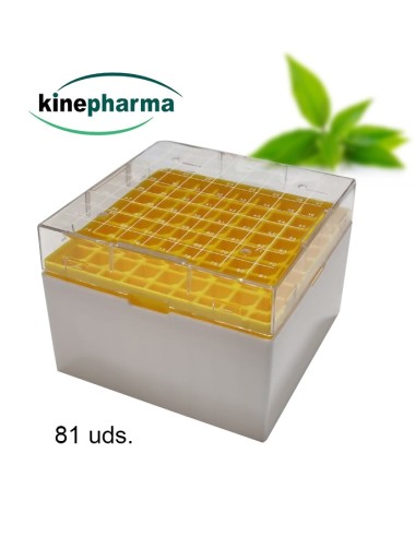 Caja de almacenamiento criogenico 81 uds (95mm)