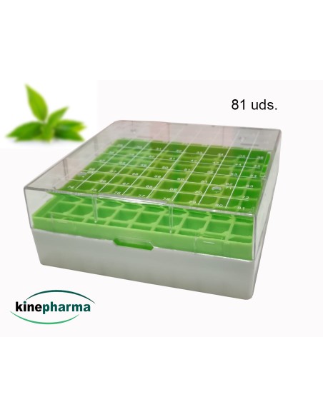 Boîte de stockage cryogénique verte