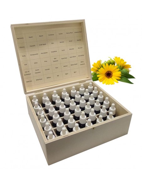 Set en madera flores de Bach 15ml