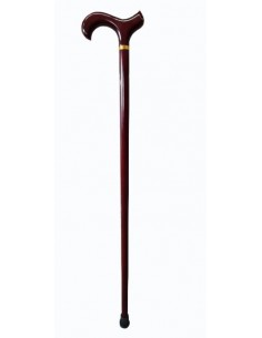 Bastone in legno con manico ergonomico e curvato