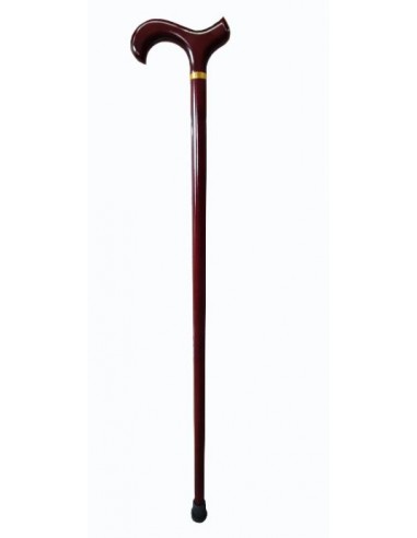 Canne en bois avec poignée ergonomique et courbée