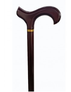 Bastone in legno con manico ergonomico e curvato 2