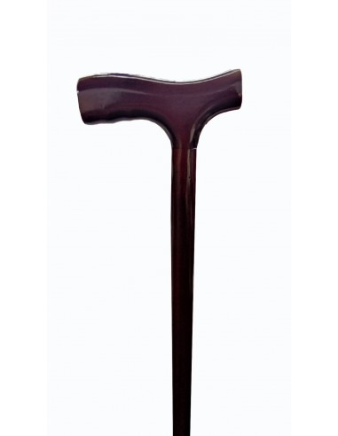 Baston madera con mango en T