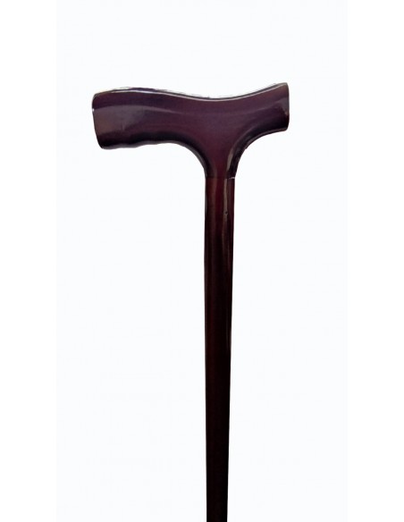 Baston madera con mango en T