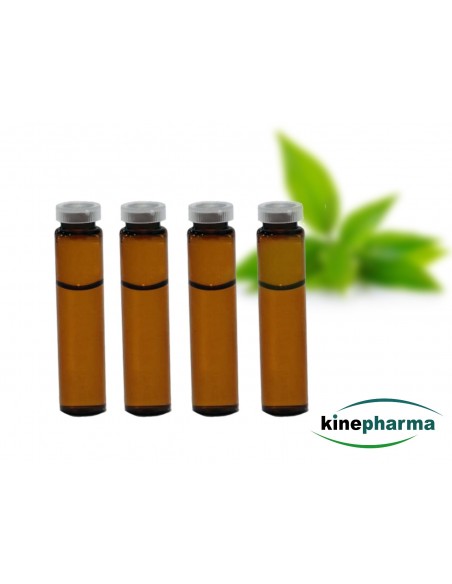 Fioles pré-remplies de liquide non informées (tube ambre)