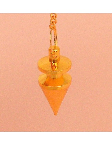 Pendule cône d'or