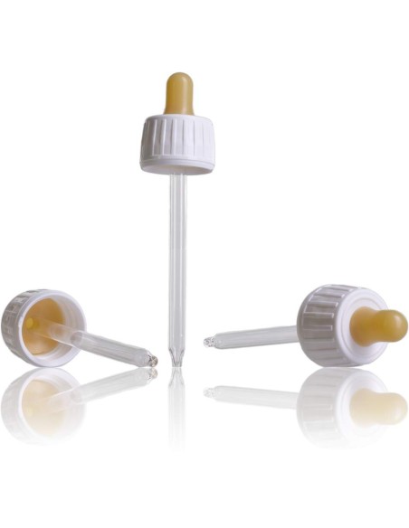 Bottiglia con contagocce 60 ml a bocca larga